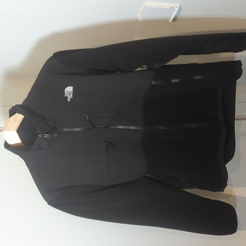 The North Face Jacket Men Size Large Full Zip Up Fleece Sweater Black